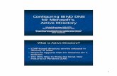 Configuring BIND DNS for Microsoftâ€™s Active Directory