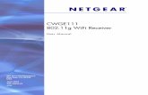 CWGE111 802.11g WiFi Receiver - Computer Networking Products