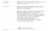 GAO-08-958 Transportation Security: TSA Has Developed a Risk-Based