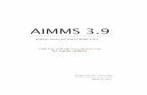 AIMMS 3.9 Release Notes