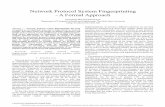 Network Protocol System Fingerprinting - A Formal Approach