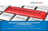 Government Sponsored E-Petitions
