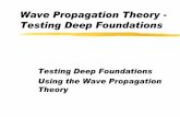 Wave Propagation Theory - Testing Deep Foundations