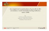 An emppgirical examination of growth in BC secondary wood