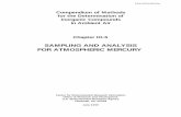 SAMPLING AND ANALYSIS FOR ATMOSPHERIC MERCURY