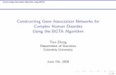Constructing Gene Association Networks for Complex Human Disordes