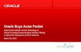 Oracle Buys Acme Packet