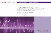 Limits of Human Exposure to Radiofrequency Electromagnetic Energy