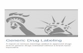Generic Drug Labeling - Public Citizen Home Page