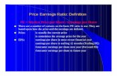 Price Earnings Ratio: Definition - New York University