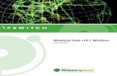 WhatsUp Gold v16.1 Wireless User Guide - Ipswitch Documentation Server