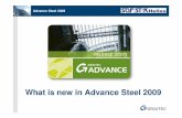 What is new in Advance Steel 2009
