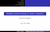 Reliable network booting of cluster computers