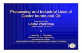 Processing and Industrial Uses of Castor beans and Oil