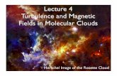 Lecture 4 Turbulence and Magnetic Fields in Molecular Clouds