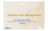 Weather Risk Management - Paris EUROPLACE