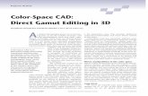 Color-Space CAD: Direct Gamut Editing in 3D