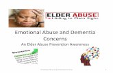 Emotional Abuse and Dementia Concerns