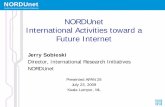 NORDUnet International Activities toward a Future Internet