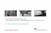 Testing Programs for Transportation Management Systems