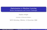 Optimization in Machine Learning - University of Wisconsinâ€“Madison