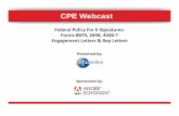 2013 - Federal Policies - Summer - CPAwebengage