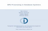 GPU Processing in Database Systems