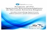 Analysis of ITU Spectrum Recommendations in the Latin America