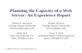 Planning the Capacity of a Web Server: An Experience Report