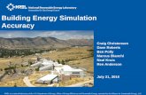 Building Energy Simulation Accuracy - U.S. DOE Energy Efficiency