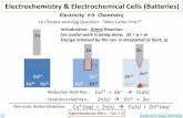 Electrochemistry & Electrochemical Cells (Batteries)