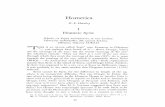 Homerica - Greek, Roman, and Byzantine Studies
