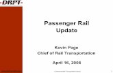Passenger Rail Update - Commonwealth Transportation Board (CTB)
