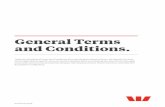 General Terms and Conditions - Westpac