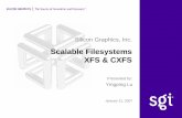 Scalable Filesystems XFS & CXFS - Digital Technology Center Home Page