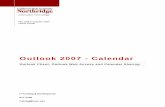 Outlook 2007 - calendar - California State University, Northridge