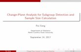 Change-Plane Analysis for Subgroup Detection and Sample ...