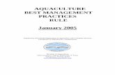 AQUACULTURE BEST MANAGEMENT PRACTICES RULE January 2005