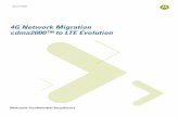 4G Network Migration cdma2000â„¢ to LTE Evolution
