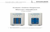 Knauer Online Degasser Manual / Handbuch -   - Homepage
