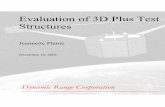 Evaluation of 3D Plus Test Structures - NASA