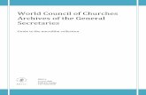 World Council of Churches Correspondence of the General Secretariat