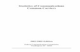 Statistics of Communications Common Carriers