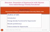 Structure Properties of Hypernuclei with Skyrme force based Energy