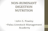 NON-RUMINANT DIGESTION NUTRITION - University of Hawai»i