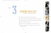 WORKING WITH TEXT - Cengage