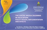 THE SOCIAL MEDIA DILEMMA IN EDUCATION - The School Superintendents