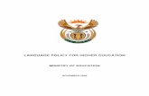 LANGUAGE POLICY FOR HIGHER EDUCATION - Welcome to Walter Sisulu