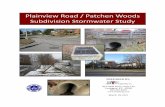 Plainview Road / Patchen Woods Subdivision Stormwater Study