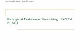 Biological Database Searching :FASTA, BLAST
